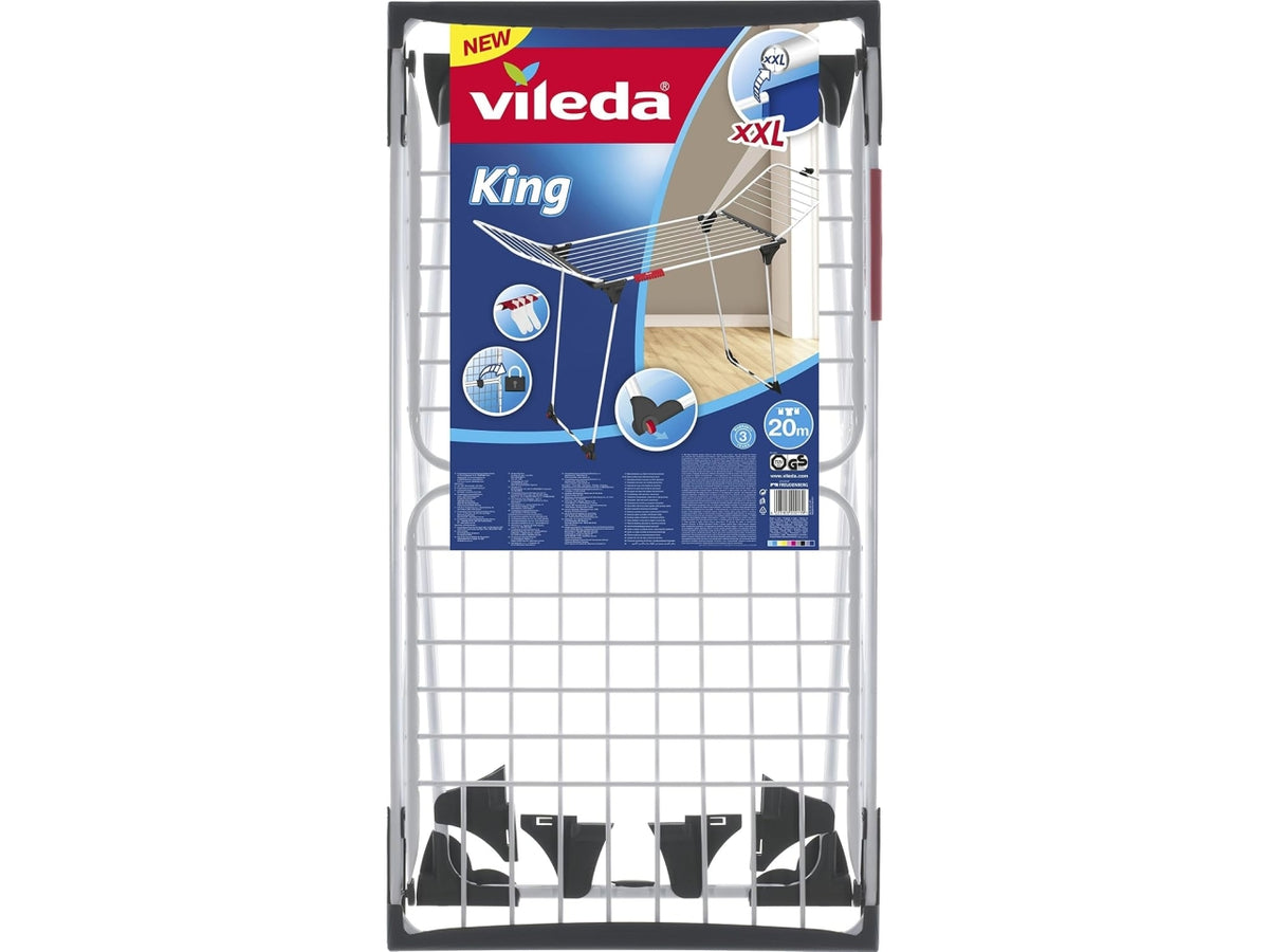 Stendibiancheria Vileda King 20mt lineari in acciaio
