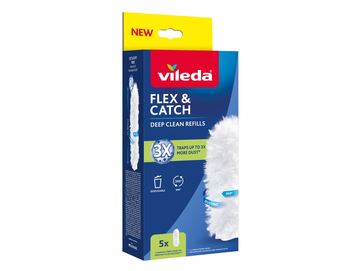 Vileda flex & catch refill catturapolvere 5 pezzi