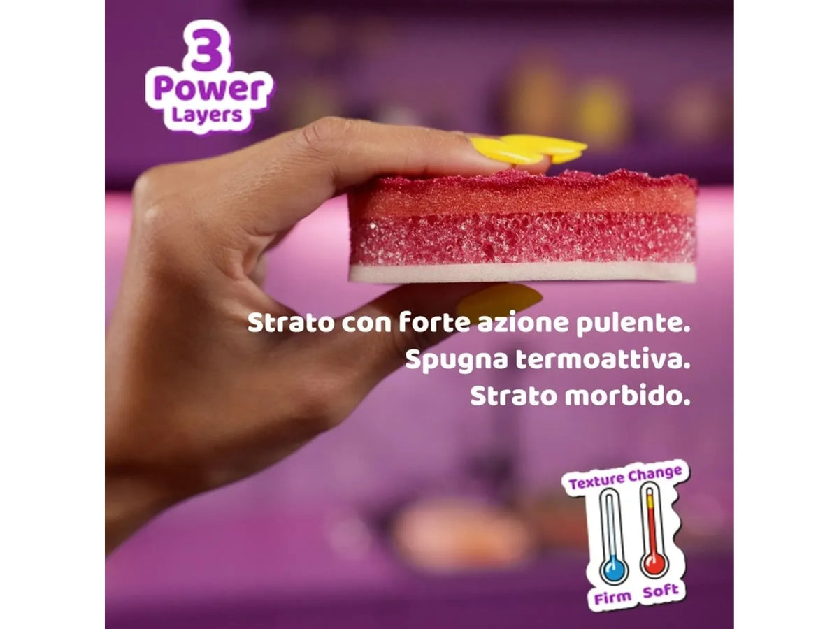 Vileda Punch spugna abrasiva mela