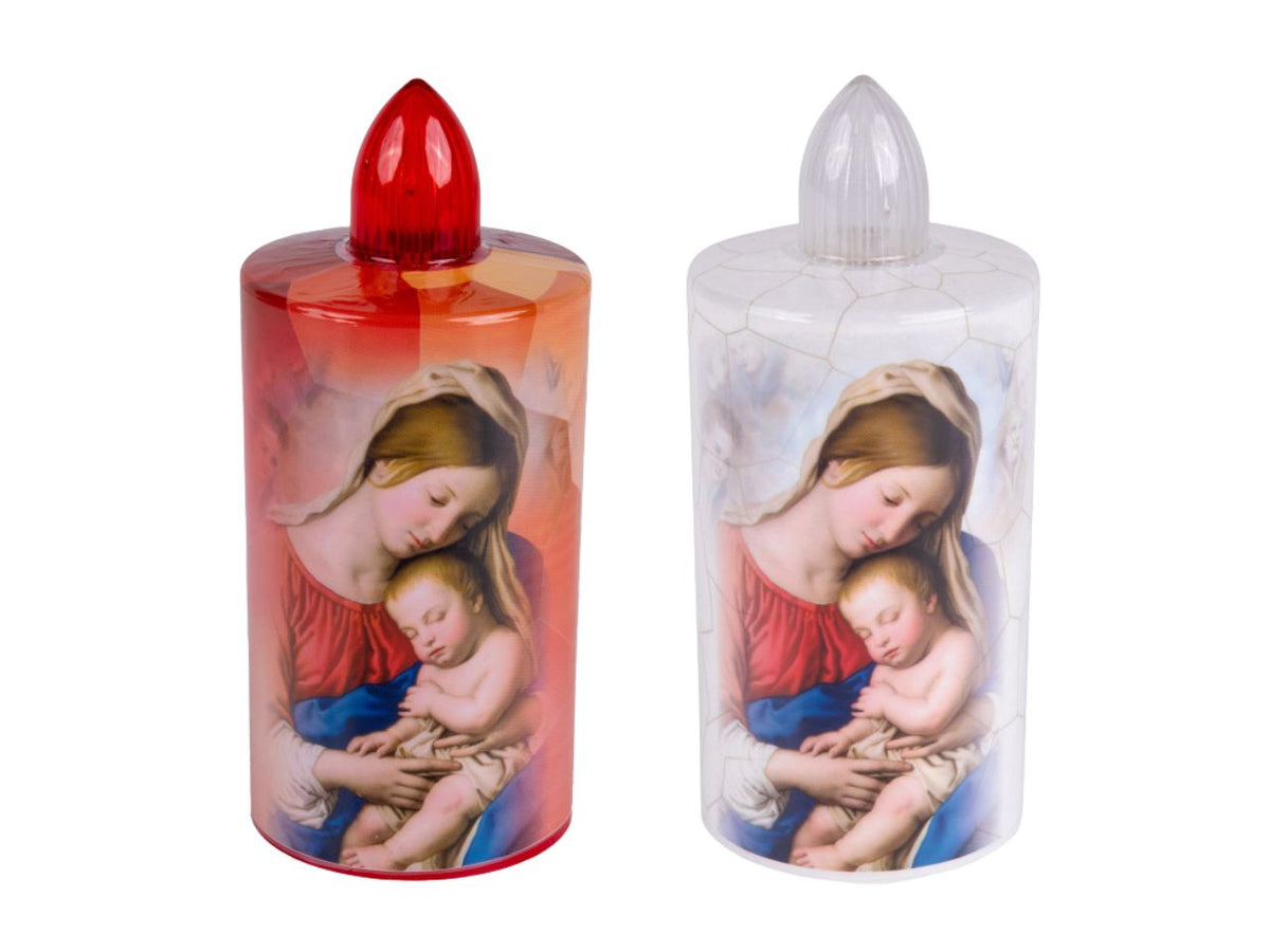 Lumino madonna con bambino 60 giorni elettrico