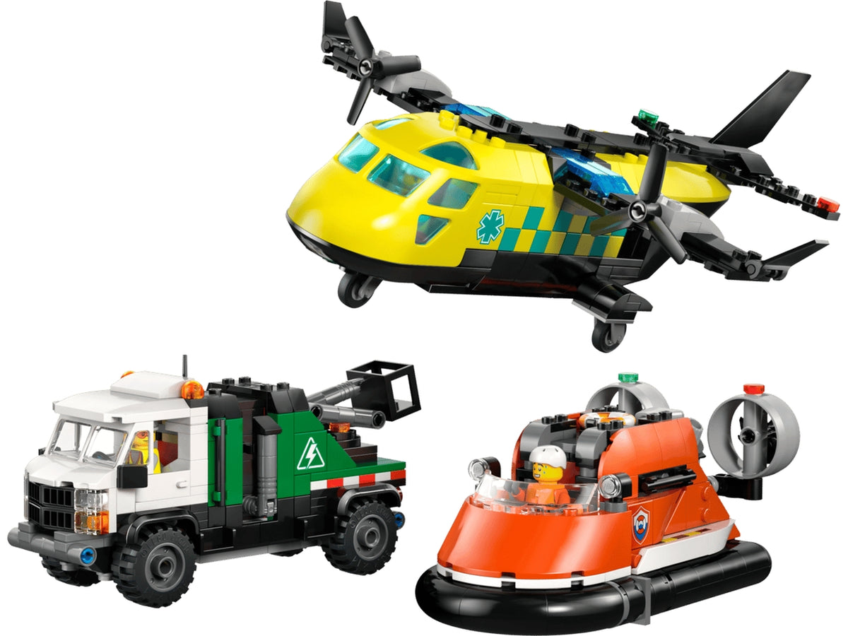 Lego City remix aereo camion e hovercraft
