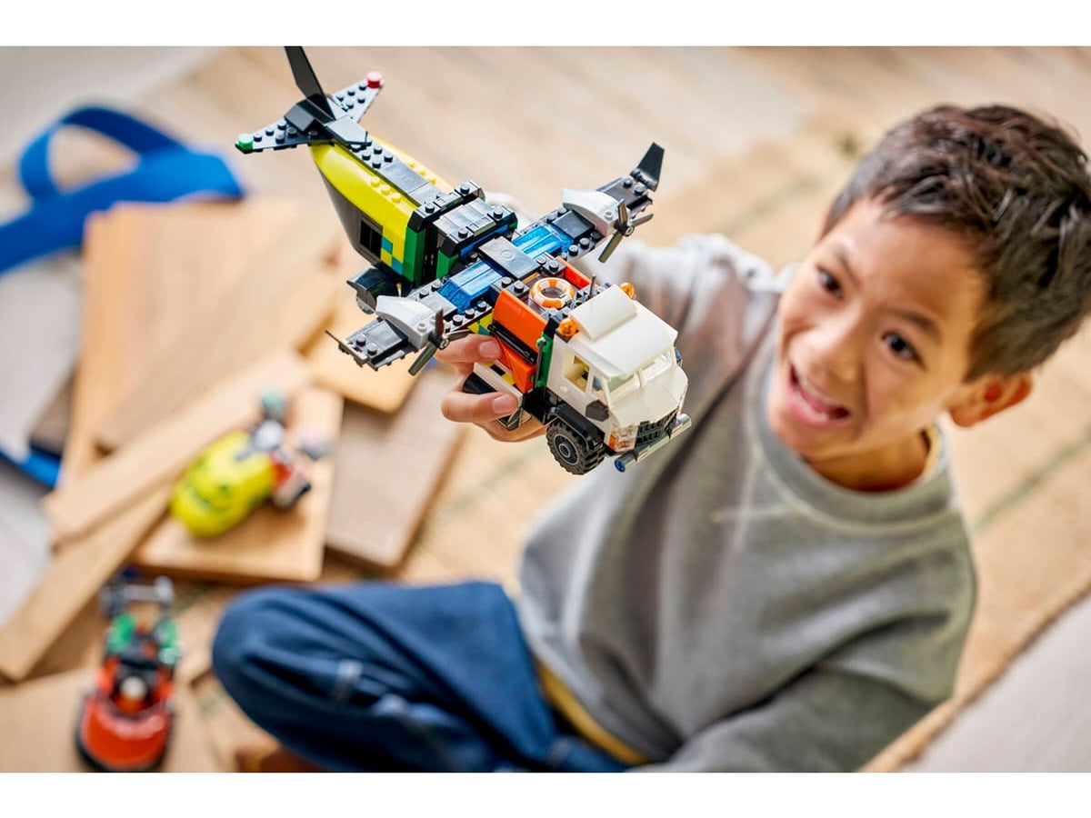 Lego City remix aereo camion e hovercraft