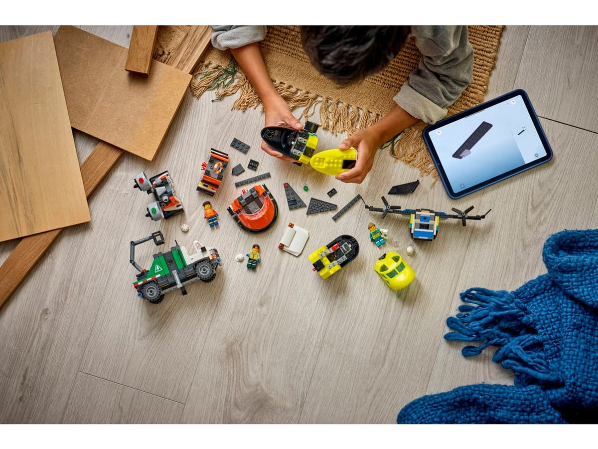 Lego City remix aereo camion e hovercraft