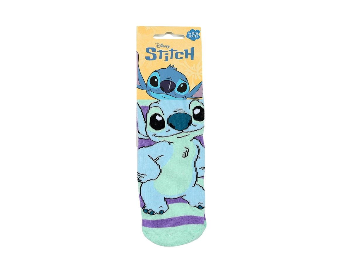 Lilo e Stitch calzini spugna antiscivolo 27/30 lilla