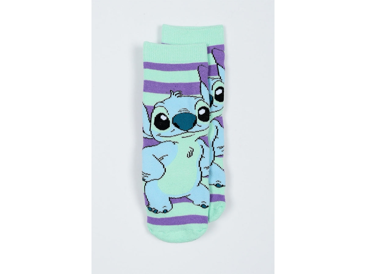 Lilo e Stitch calzini spugna antiscivolo 27/30 lilla