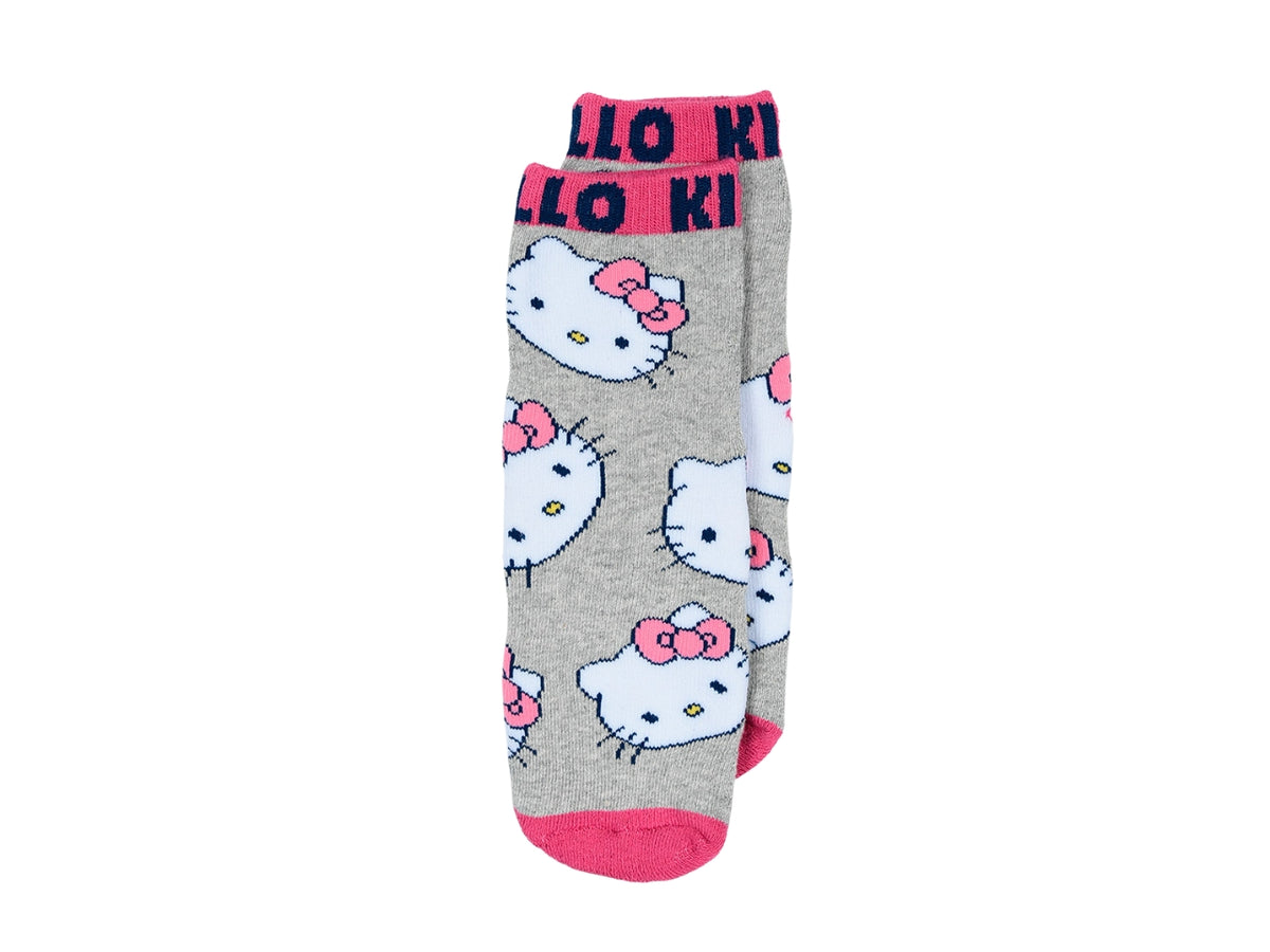 Hello Kitty calzini spugna antiscivolo 23/26 grigio chiaro