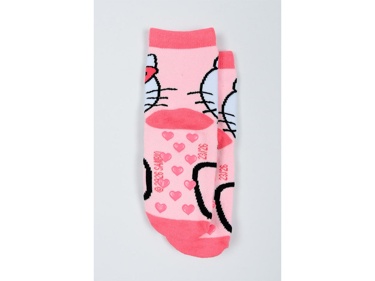 Hello Kitty calzini spugna antiscivolo 23/26 rosa