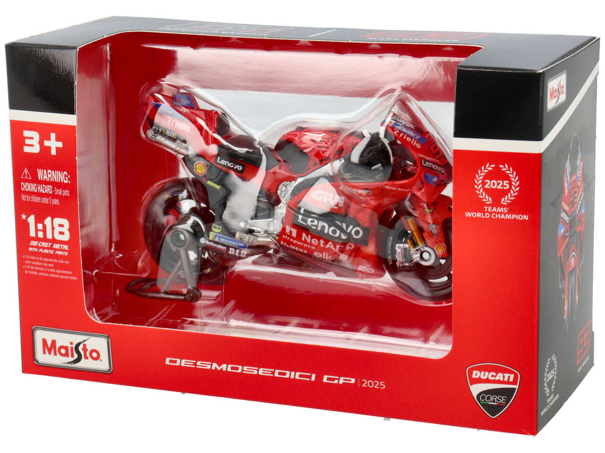 Moto ducati lenovo team marc marquez 1:18