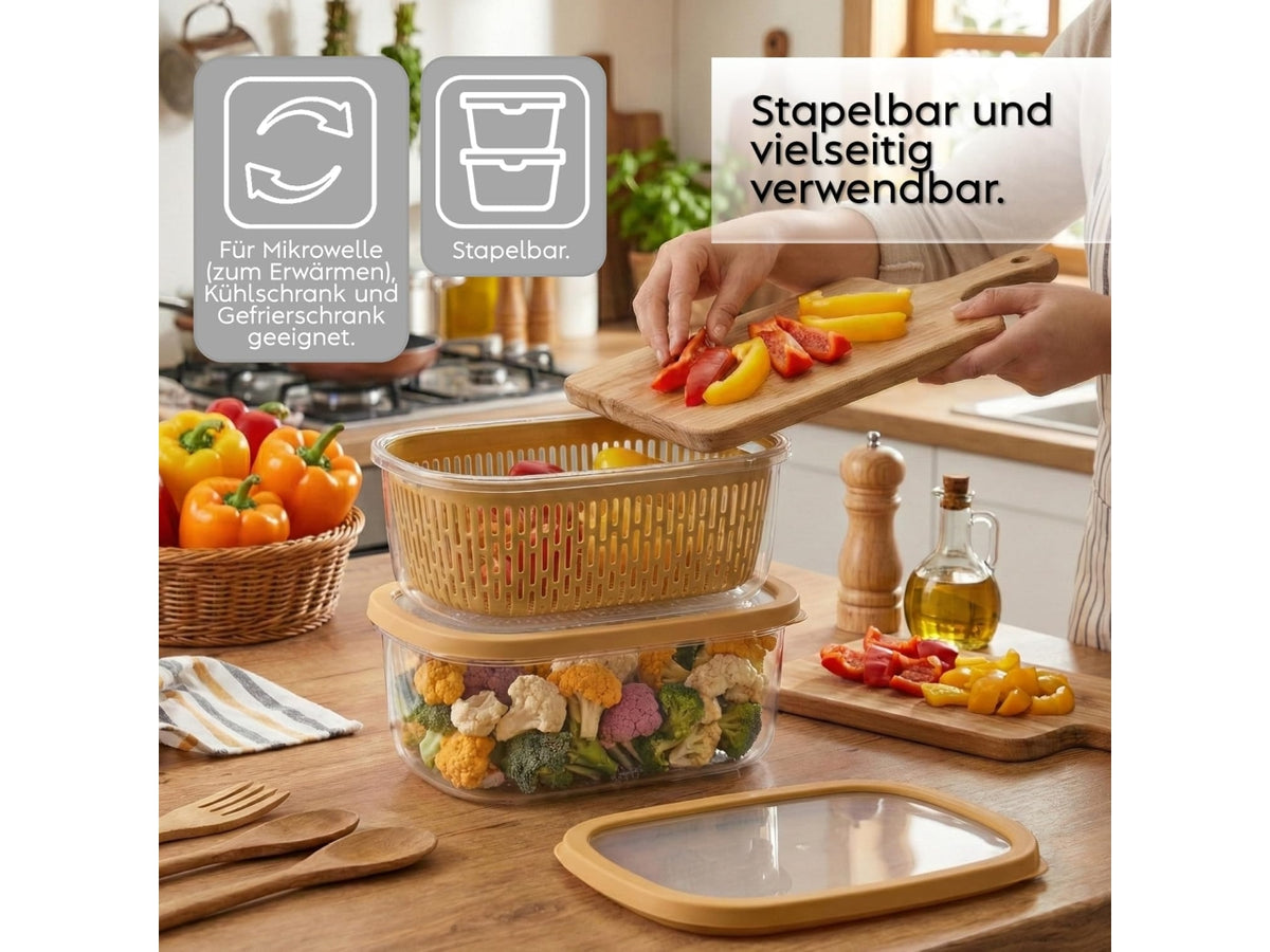 Aroma keeper rettangolare 4lt senape