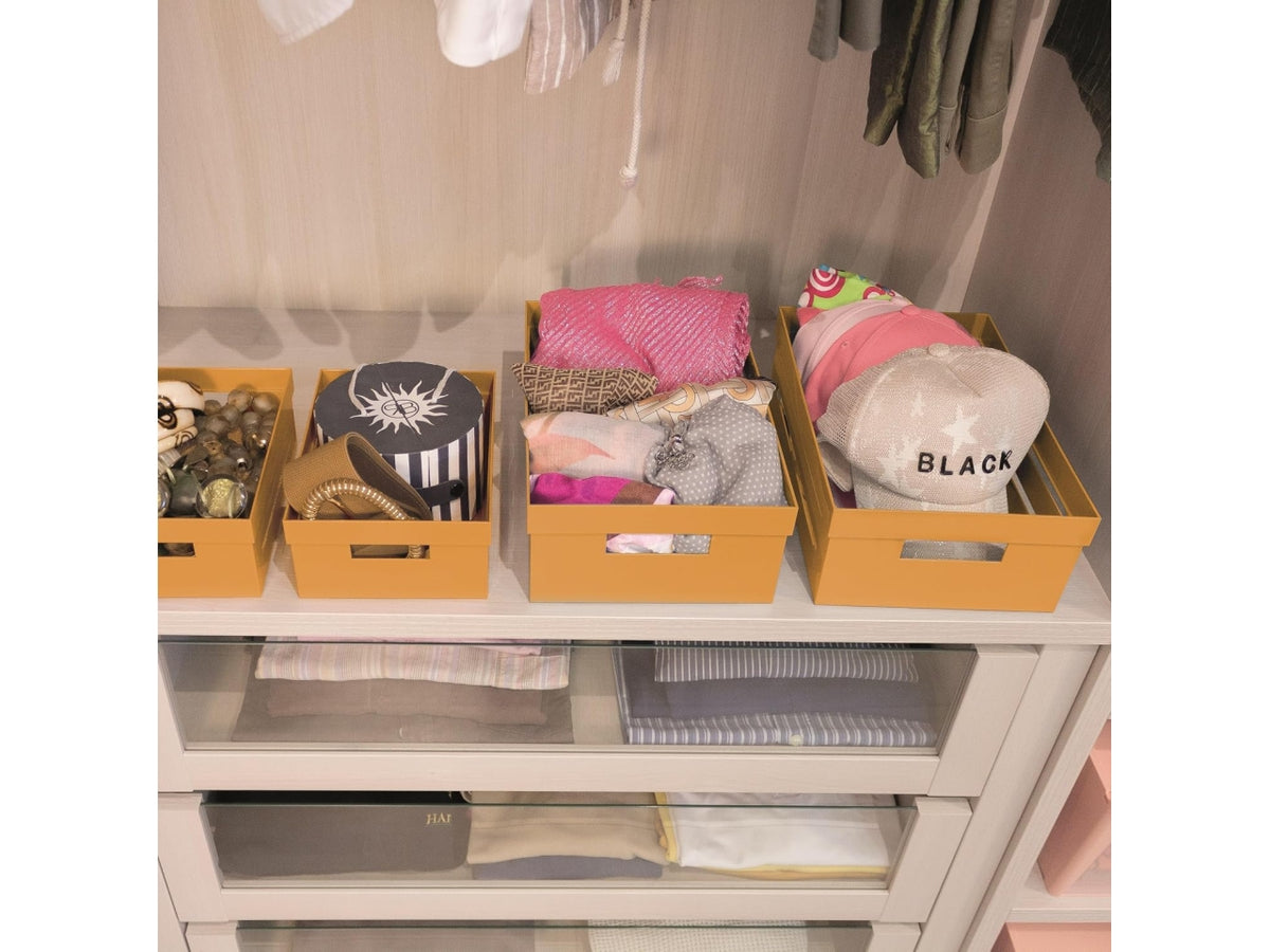 Ambiente storage box cassetta multiuso 2lt senape