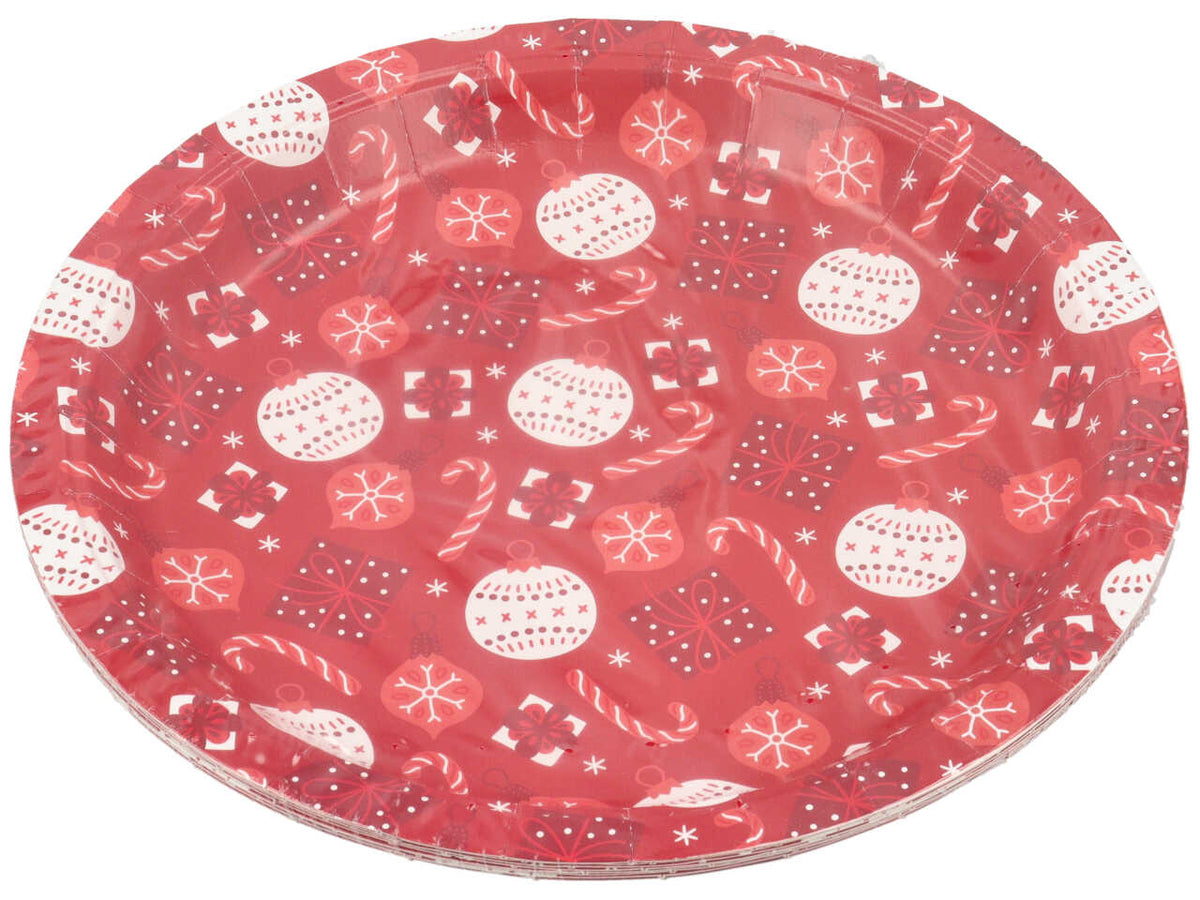 Piatti piani 8 pezzi christmas candy