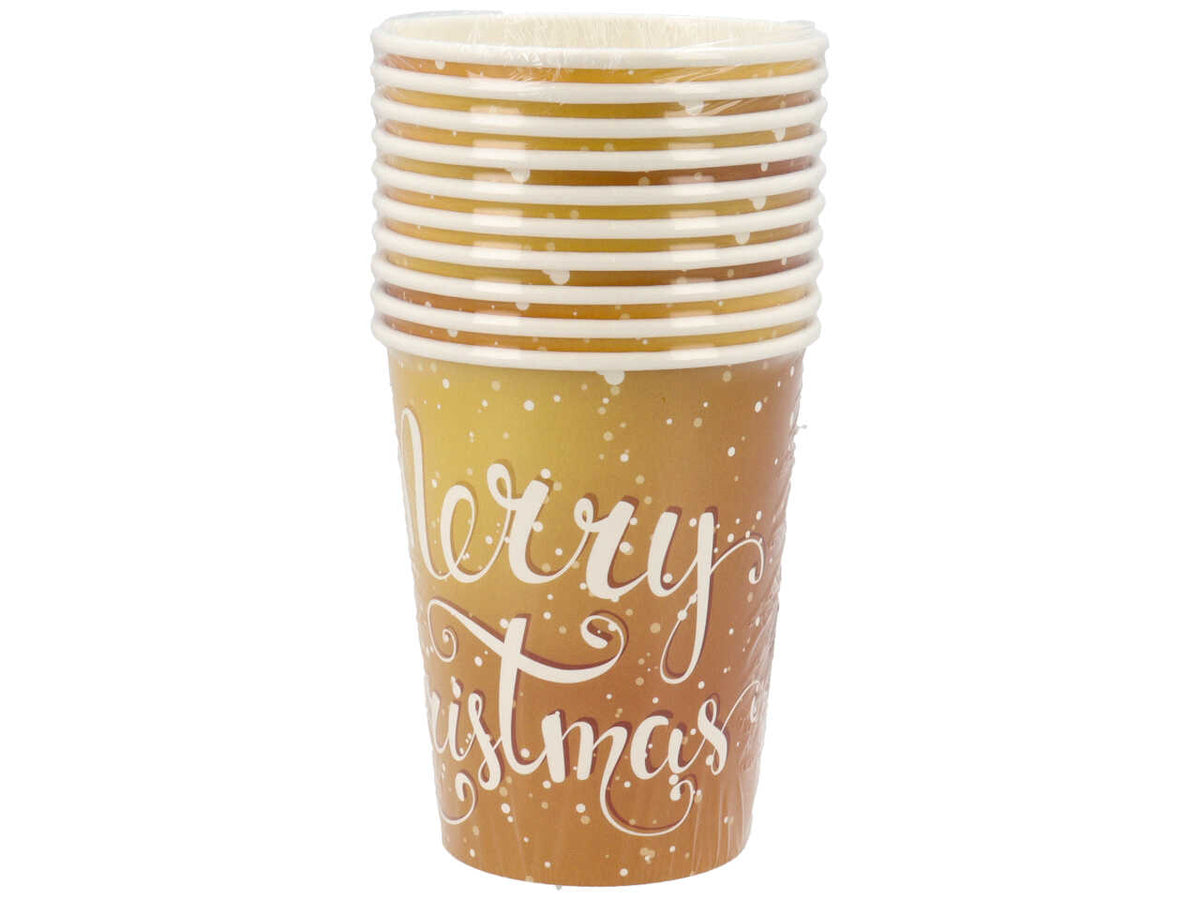 Bicchieri 10 pezzi golden stars