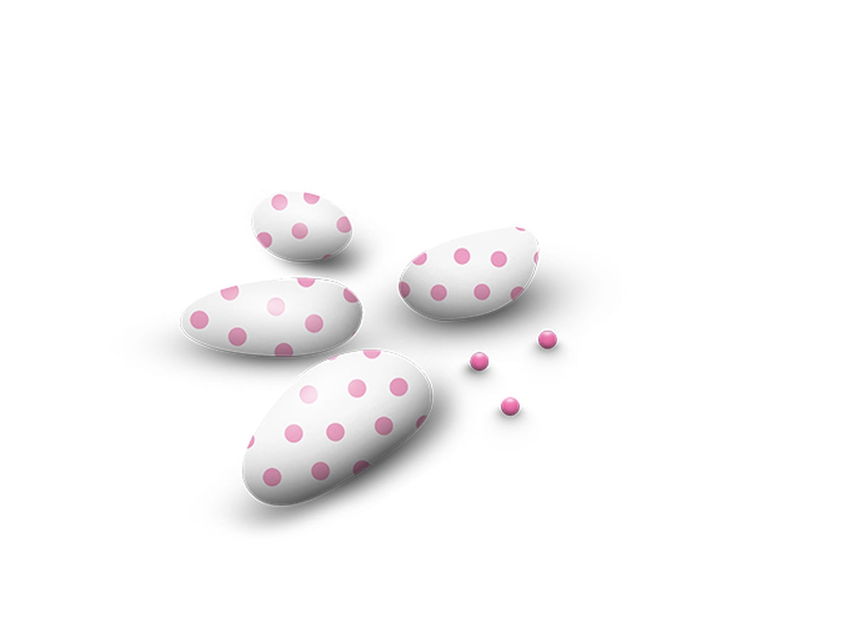 Papa cofanetto al cioccolato pois rosa 500gr