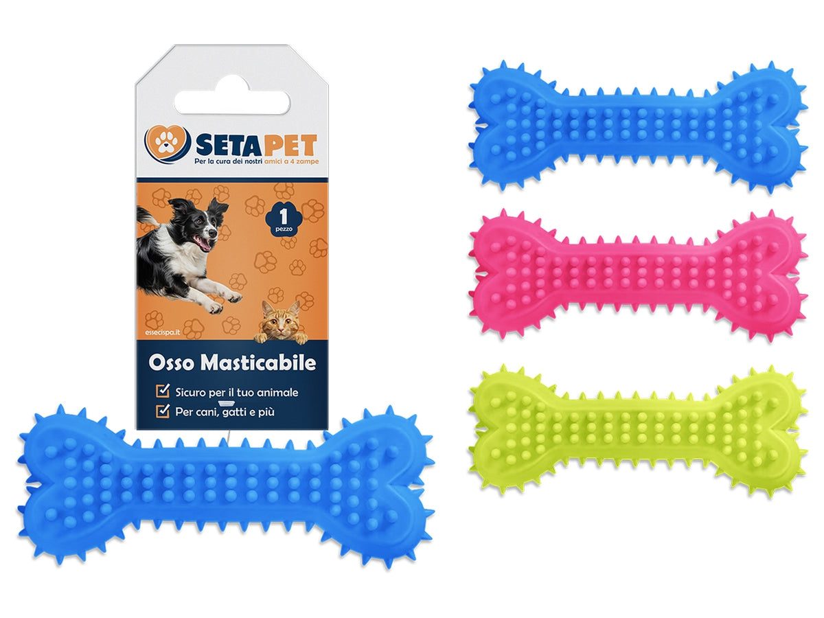 Osso masticabile per cani in gomma dura