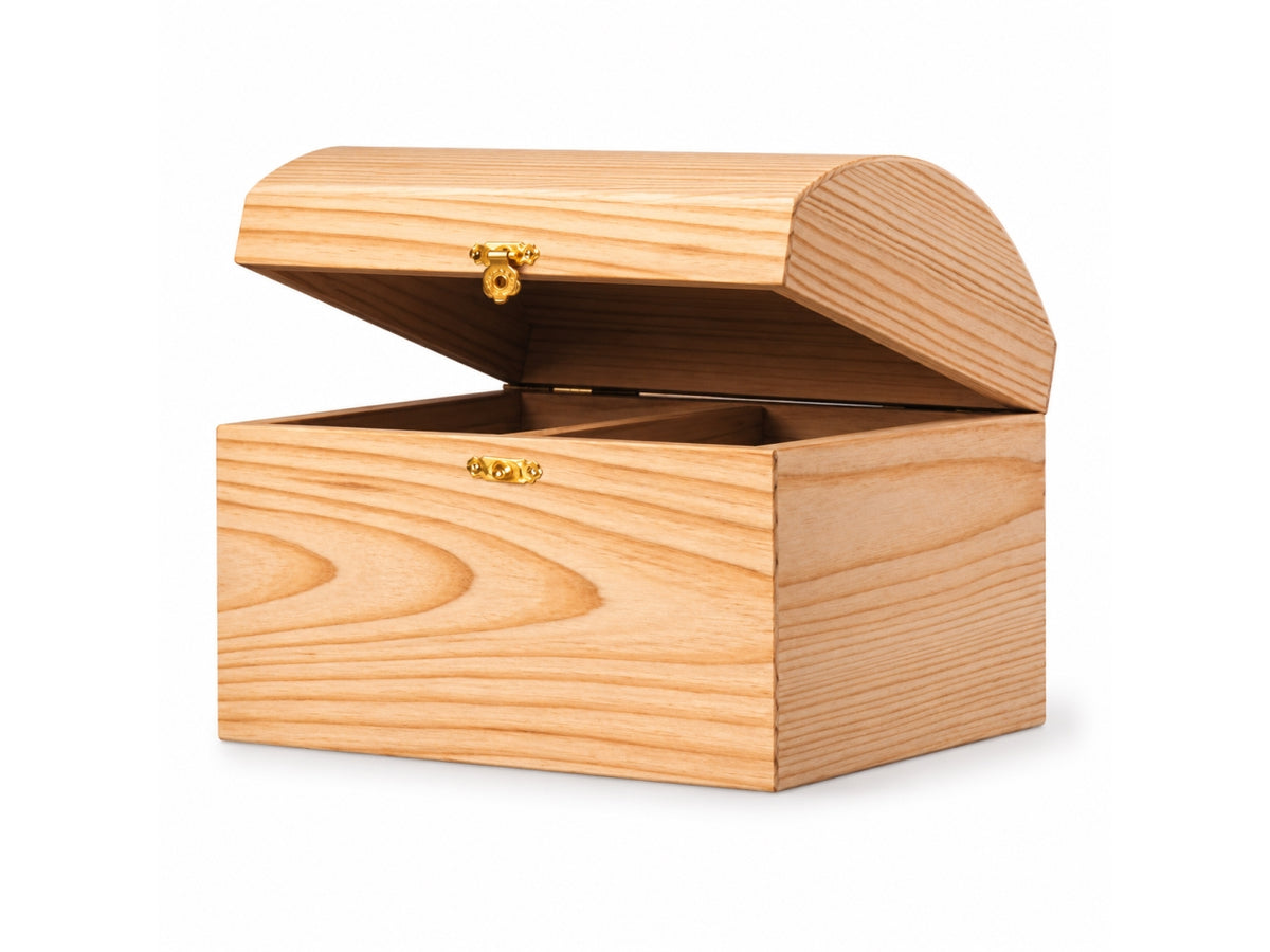 Scatoletta legno 14x9x8cm con chiusura