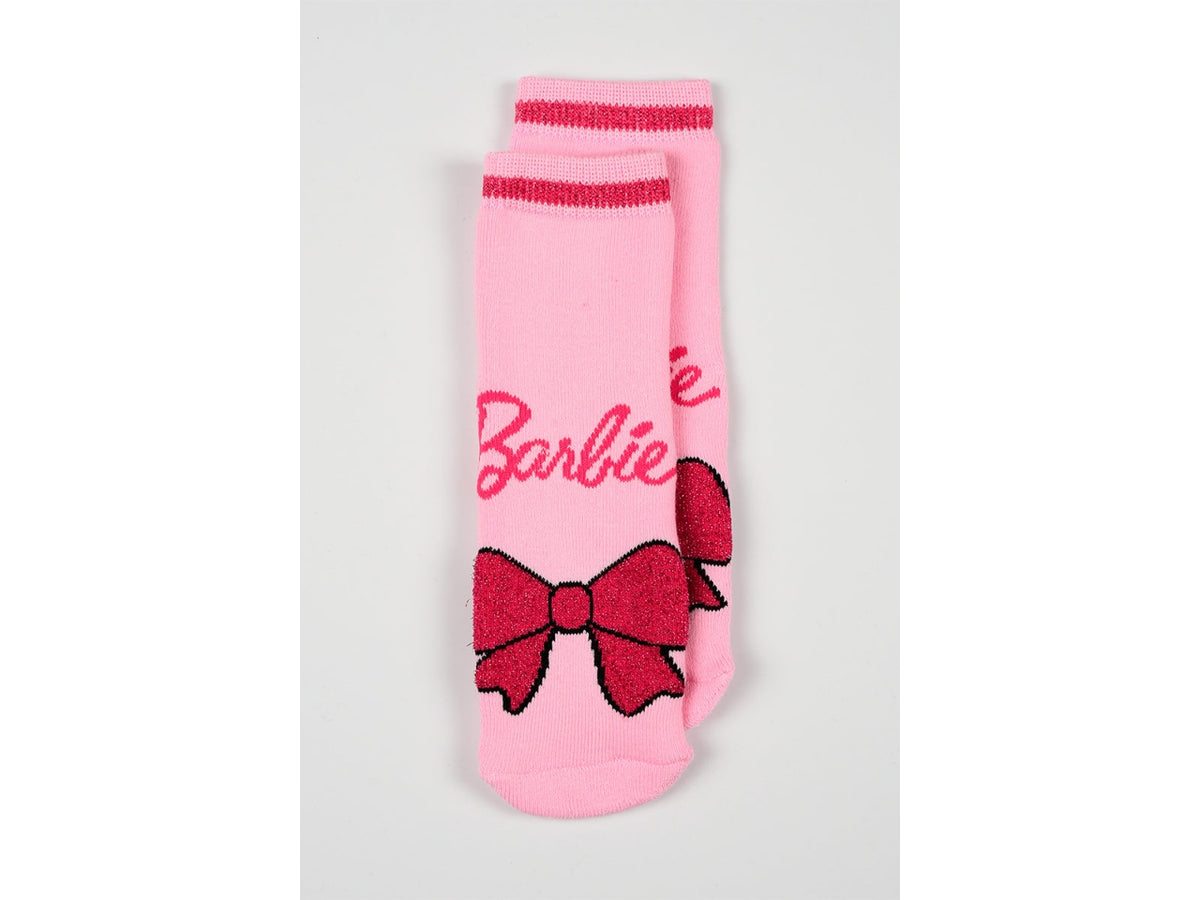 Barbie calze antiscivolo taglia 23/26 rosa