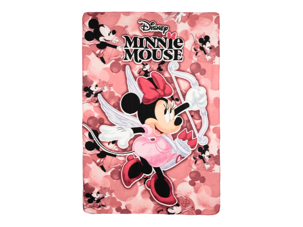 Minnie plaid 100x150cm rosa
