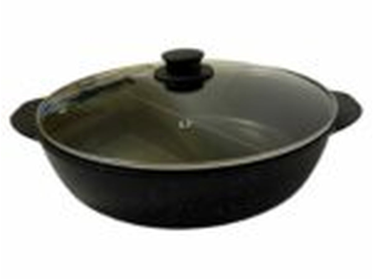 Tegame con coperchio 32cm 2 scomparti induzione