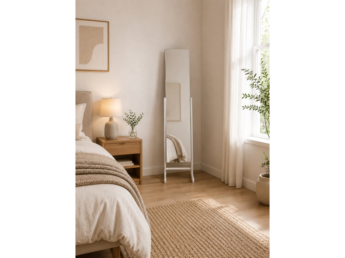 Specchio porta gioie auryn 113x140x35,5cm bianco