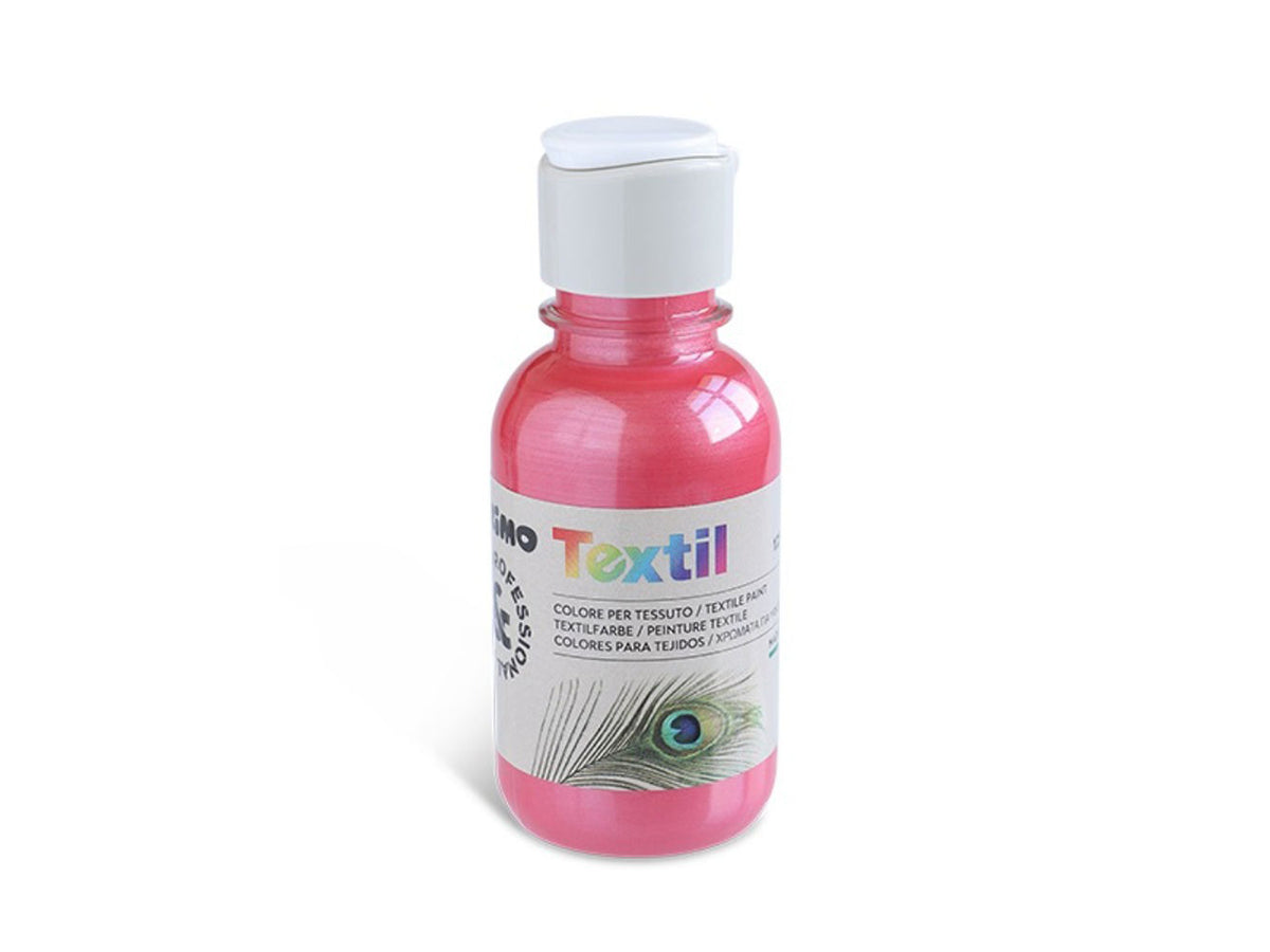 Colore per tessuti 125ml rosso metallizzato