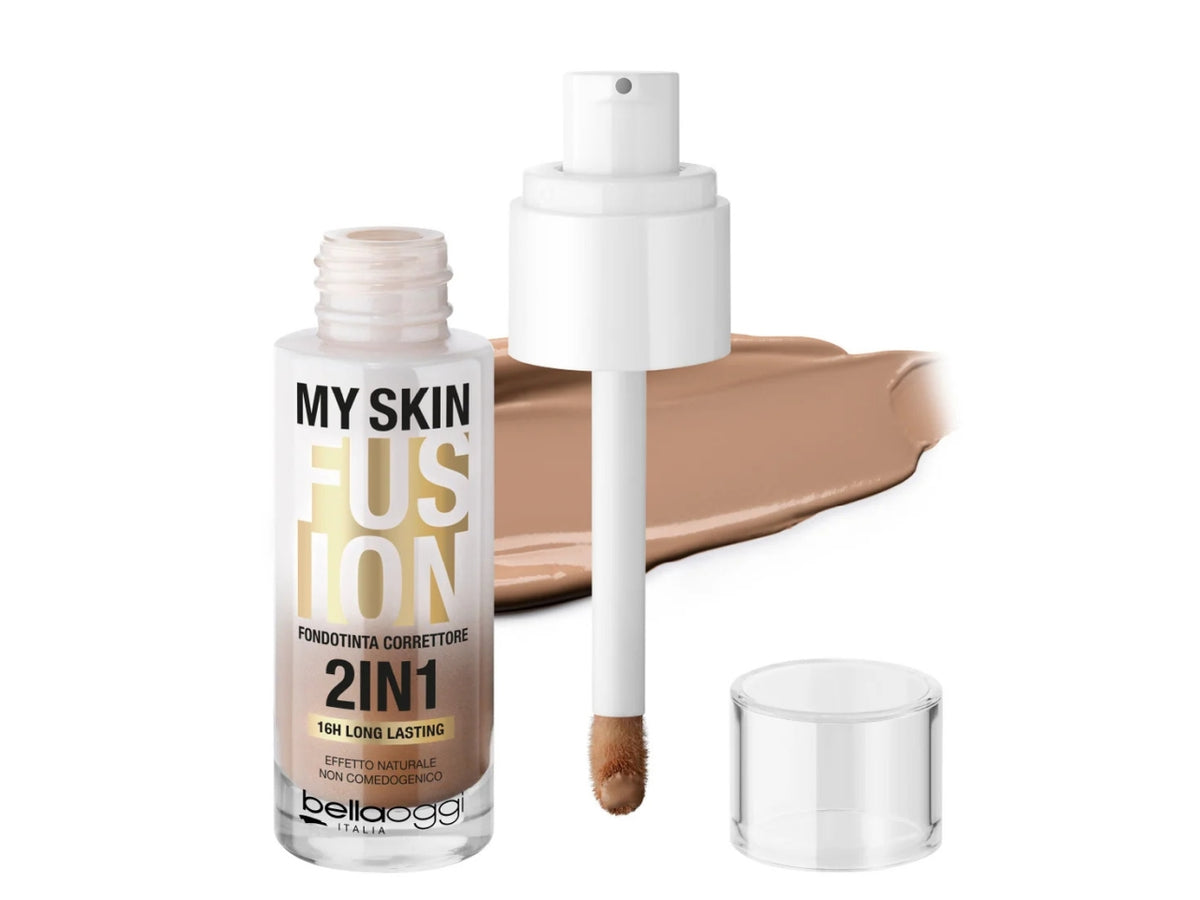 Bellaoggi my skin fusion foundcealer, fondotinta correttore nÂ° 05w bronze