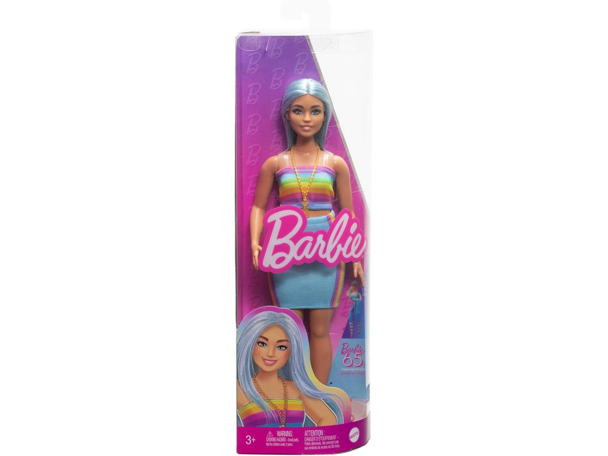 Barbie fashion con capelli blu