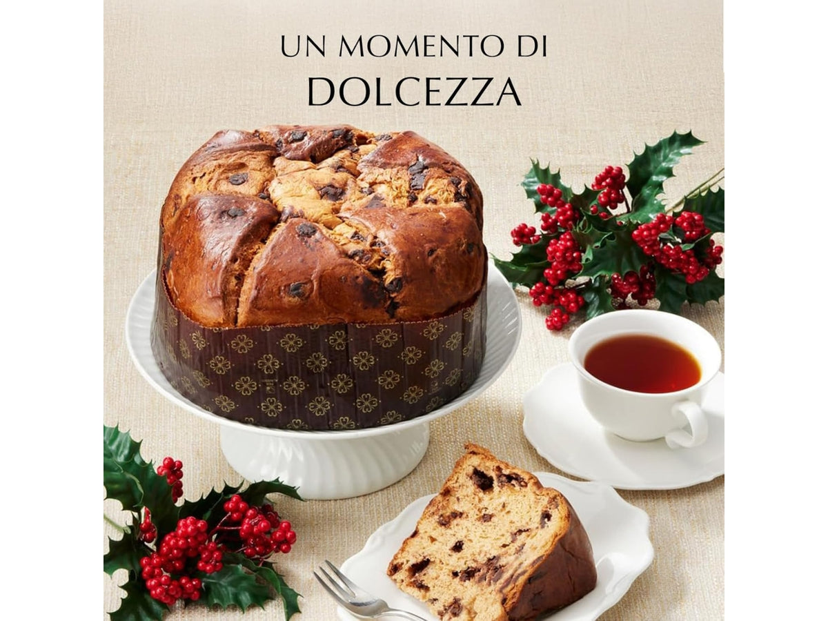 Lindt panettone milanese basso con gocce di cioccolato al latte e fondente 750gr