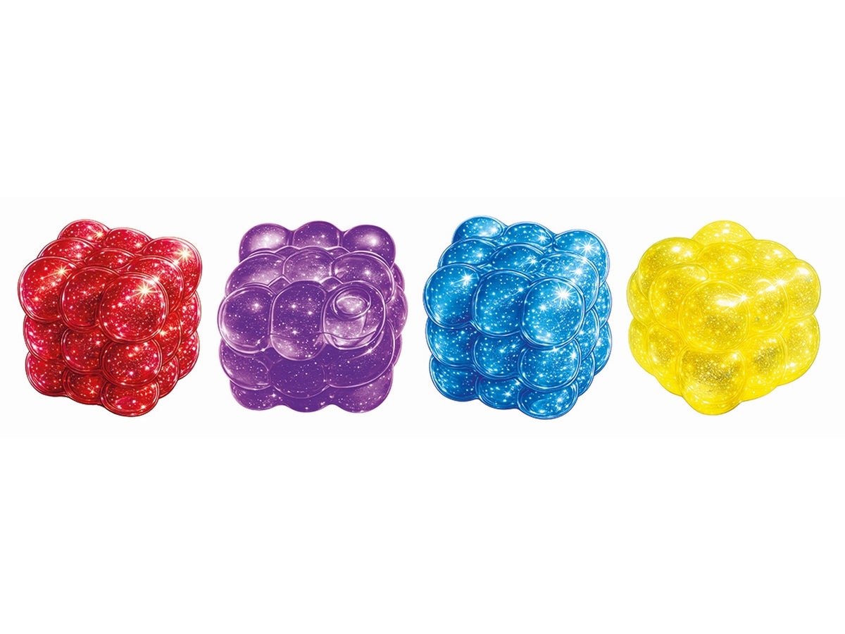 Squishy glitter glam d-cube colori assortiti