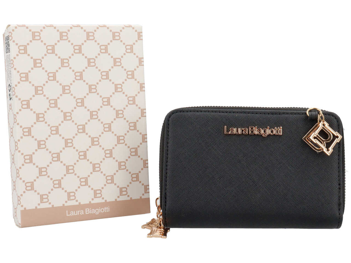 Laura Biagiotti portafogli fleurette mod.6 nero