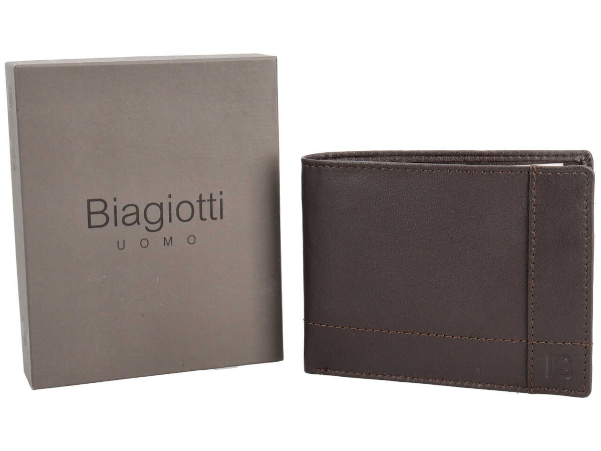 Laura Biagiottiportafogli man riot marrone scuro