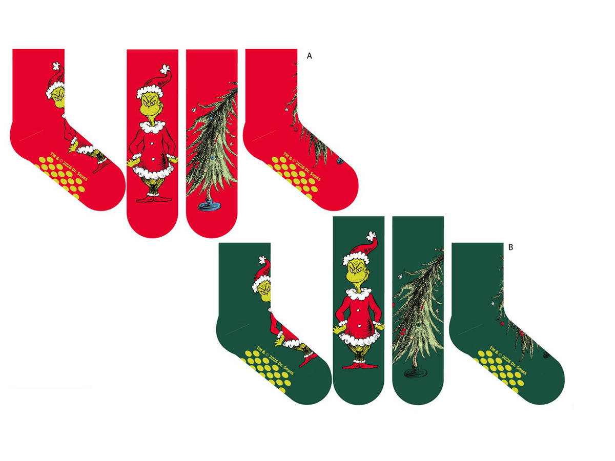 Grinch calza bambini antiscivolo taglie assortite