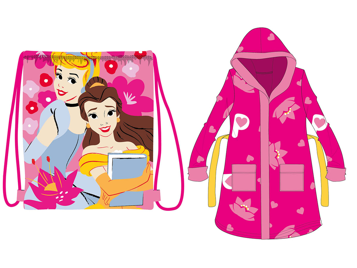 Principesse accappatoio + sacca sport girl
