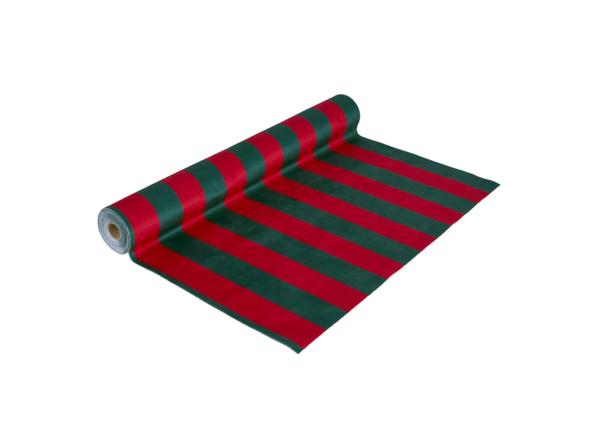 Runner 48x350cm a fasce rosso e verde