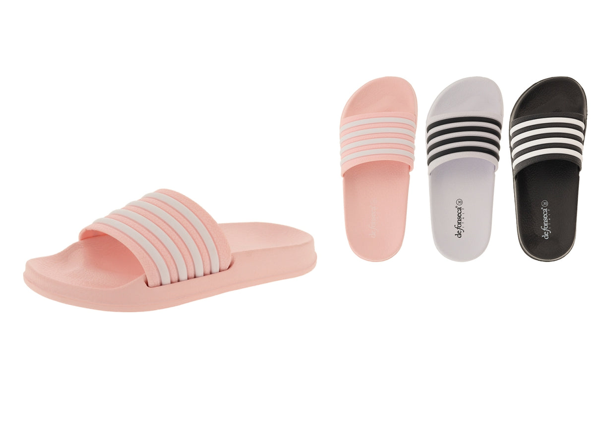 Ciabatta bimbo vasto 30/35 mono - blu/fucsia/nero - pvc - suola eva Â£