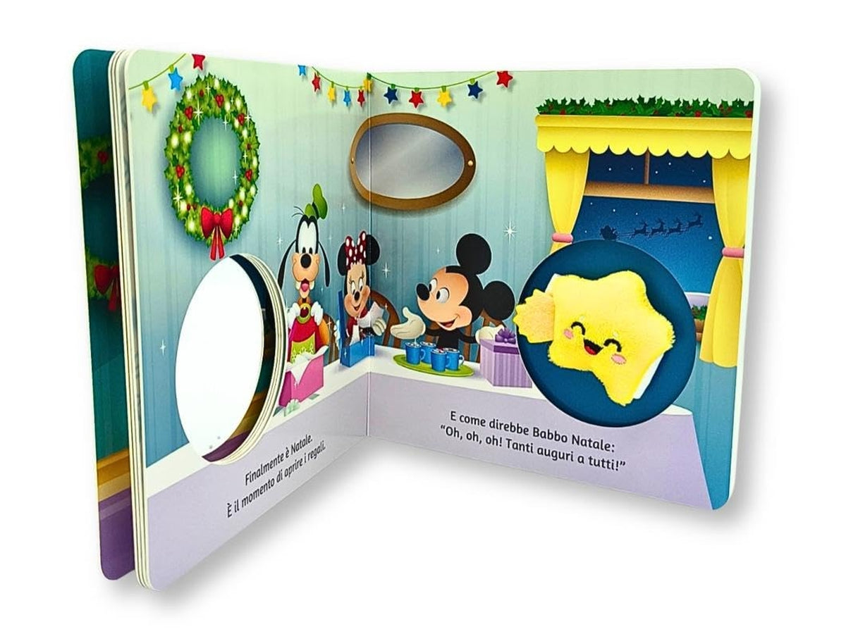 Babbo natale toccalibro sonoro con stellina magnetica