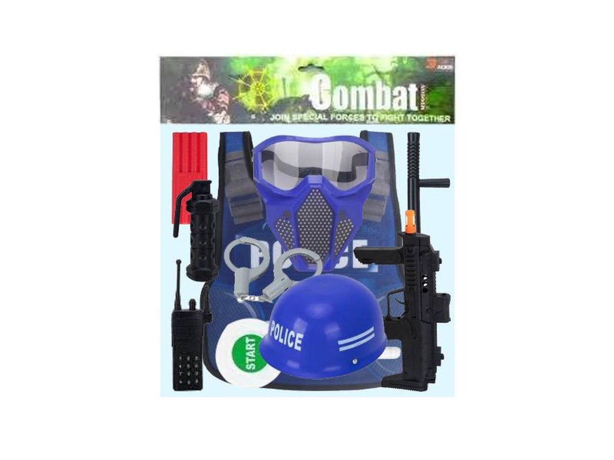 Kit divisa polizia con 10 accessori