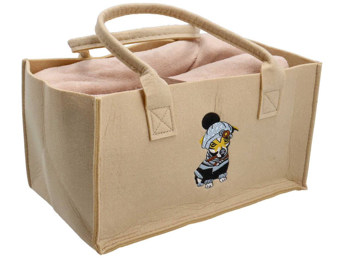 Plaid matrimoniale con borsa