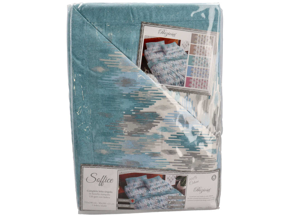 Completo letto flanella 1 posto