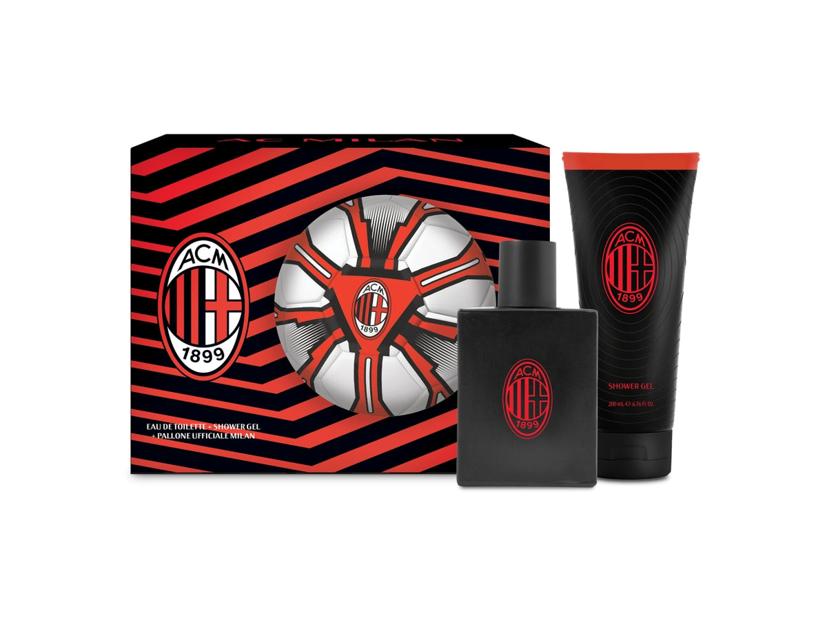Milan gift set eau de toilette 100ml + showergel 200ml + pallone
