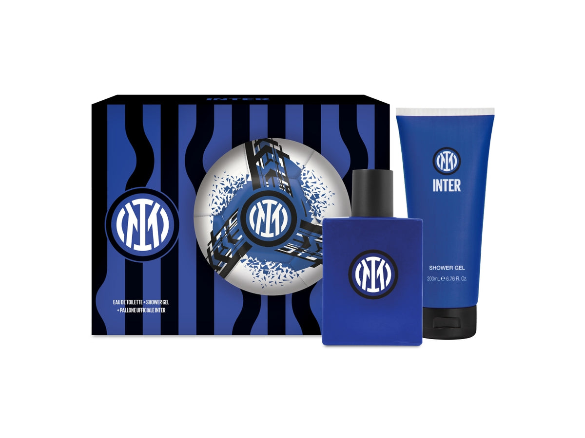 Inter gift set eau de toilette 100ml + shower gel 200ml + pallone