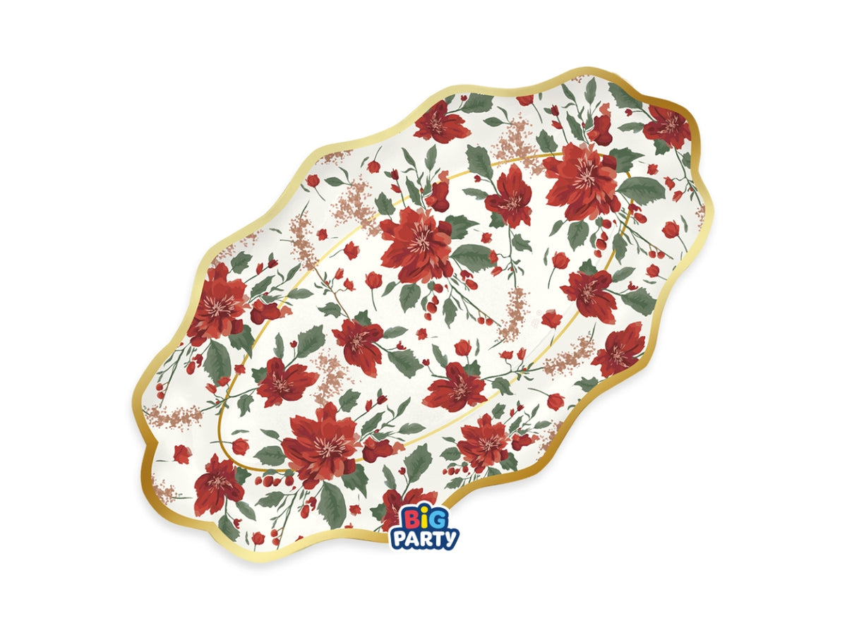 Raviere in carta 36x20cm Christmas Blossom in confezione da 2 pezzi