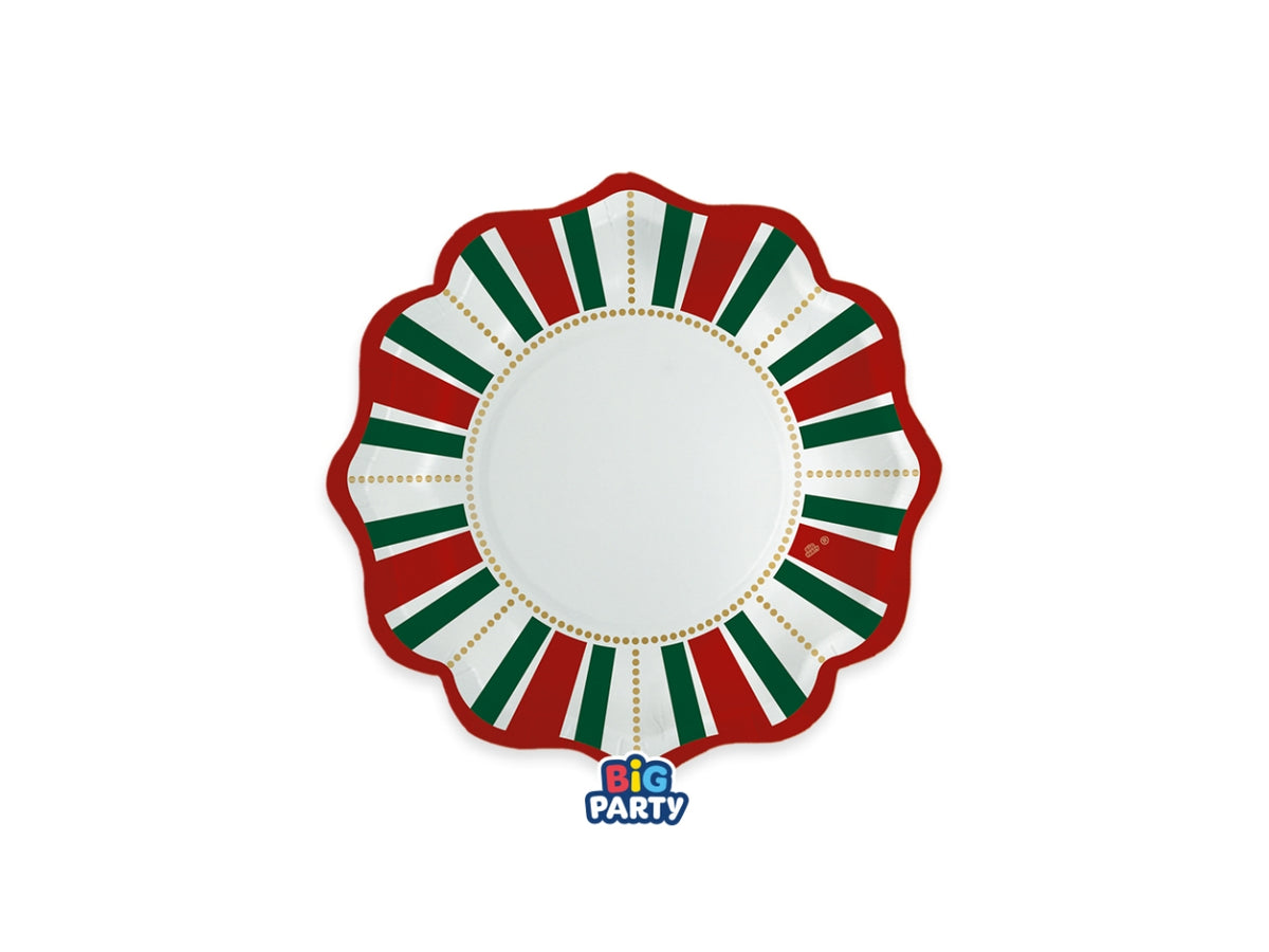 Piatti in carta 20cm Pretty Christmas in confezione da 6 pezzi