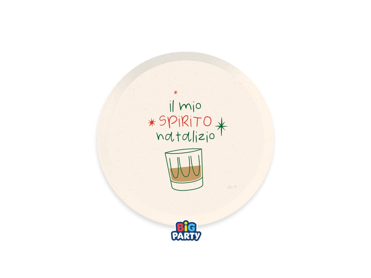 Piatti mix in carta 18cm Spirito del Natale in confezione da 6 pezzi