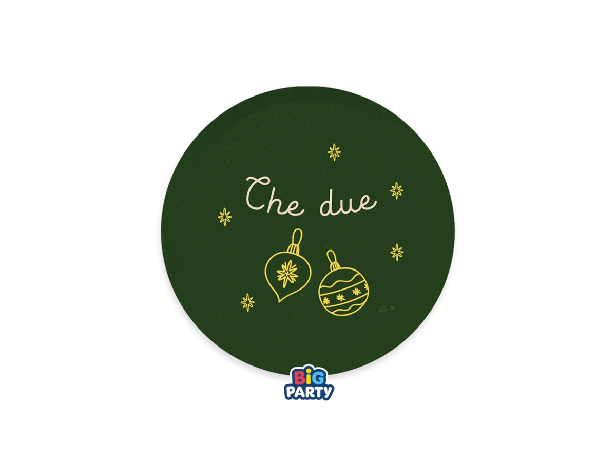 Piatti mix in carta 18cm Spirito del Natale in confezione da 6 pezzi