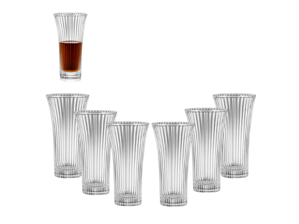 Set 6 bicchieri liquore trasparenti 60ml