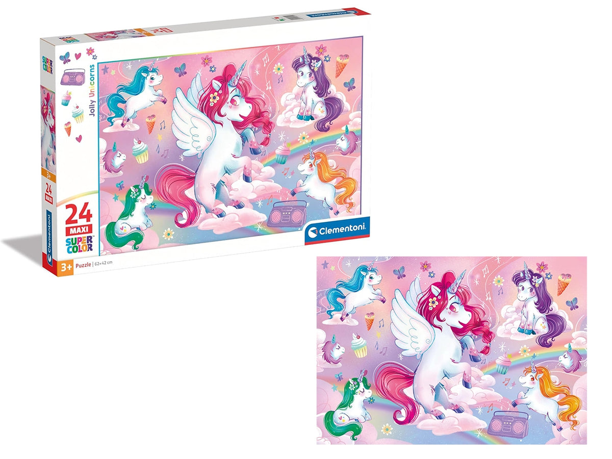 Puzzle 24 maxi jolly unicorns