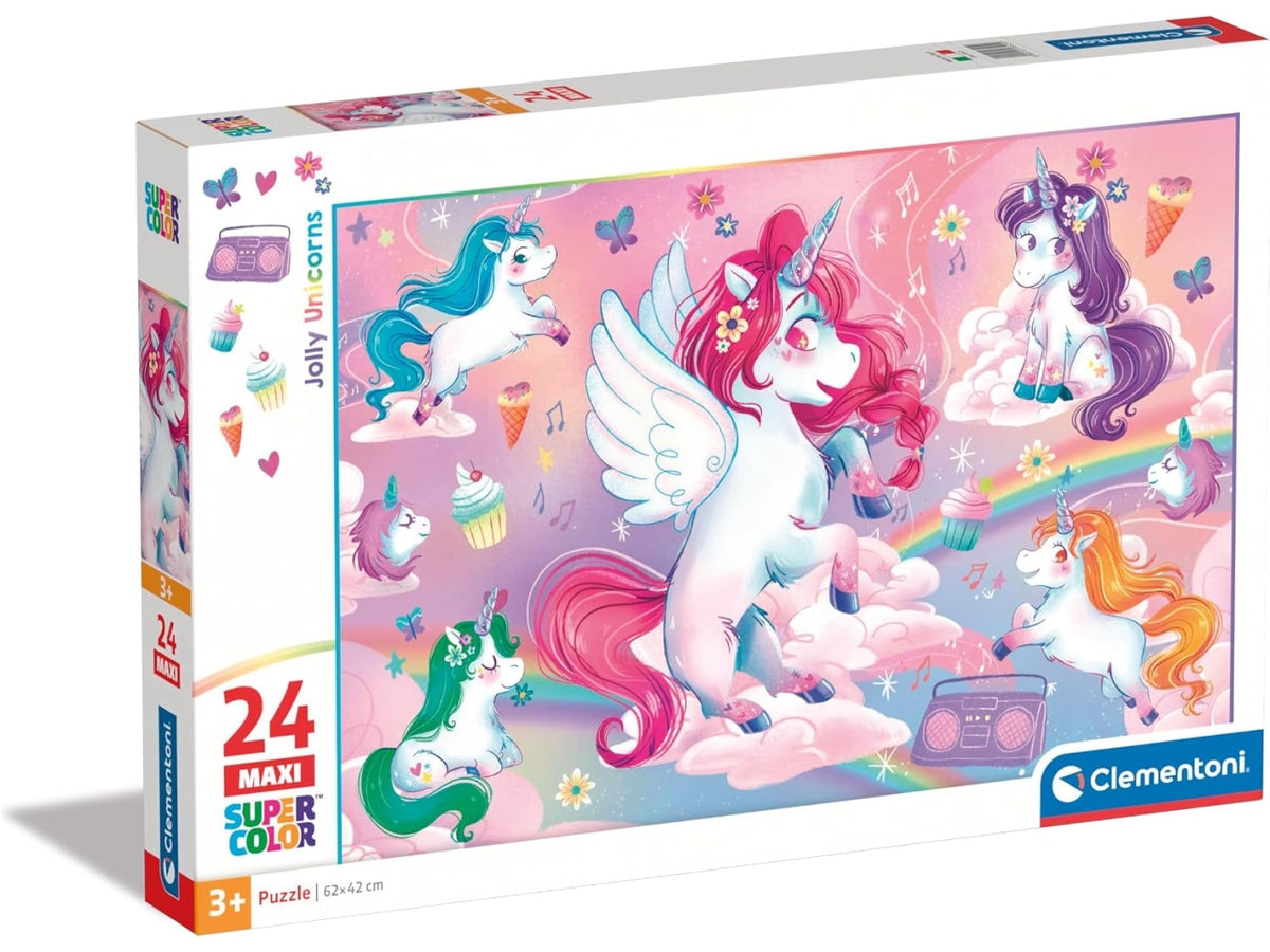 Puzzle 24 maxi jolly unicorns