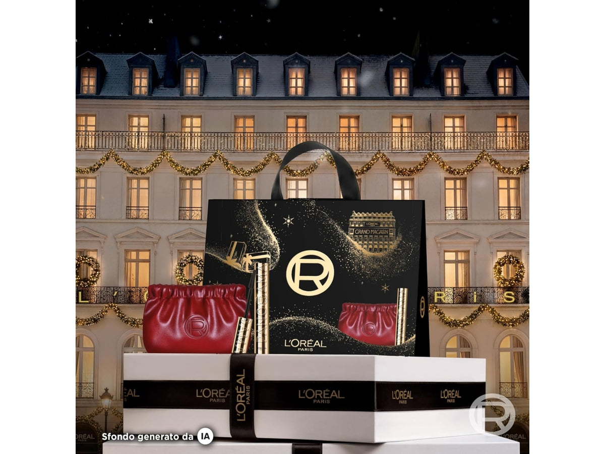 L'oreal pochette rossa panorama con make-up