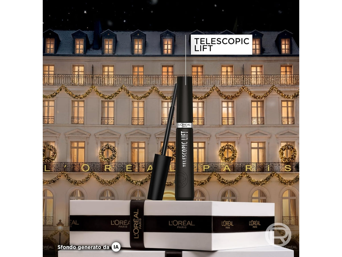 L'oreal pochette rossa telescopic con mascara