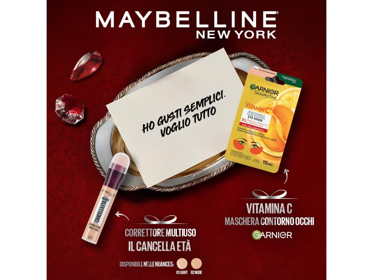 Maybelline new york confezione regalo iar01+eyemask